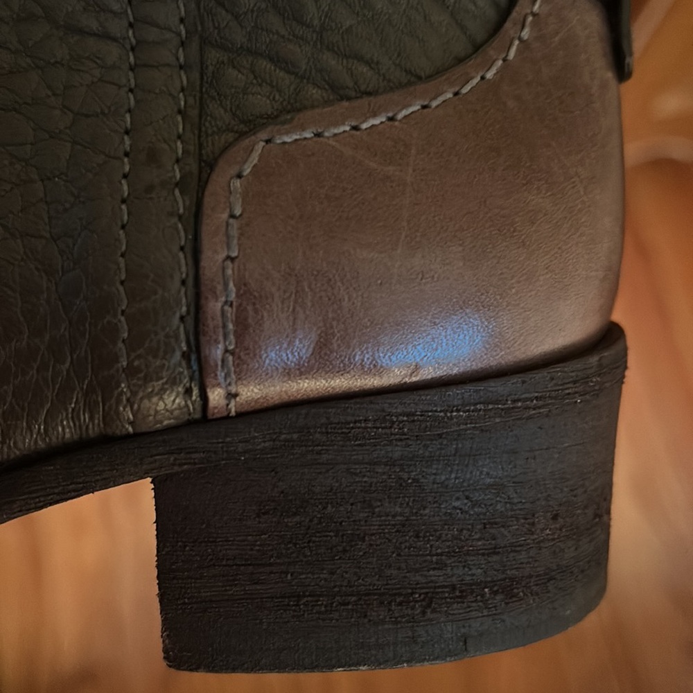 Tory Burch Brown Leather Boots, Size 8 1/2 M - Picture 10 of 13